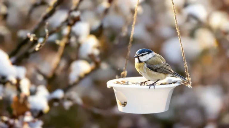 Arrêtez de jeter ce petit pot en plastique : il devient la mangeoire préférée des oiseaux cet hiver
