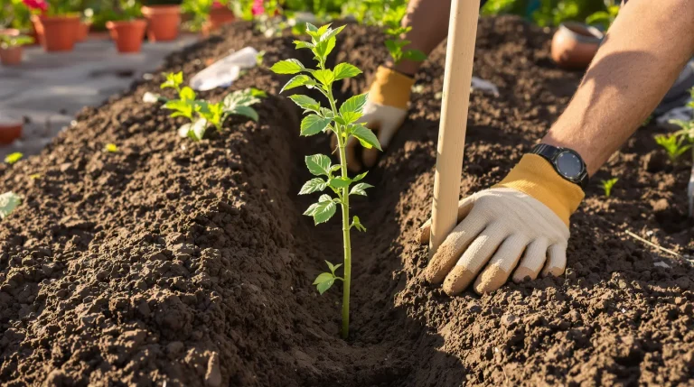 Comment je plante les tomates couchées pour un enracinement plus solide, selon les maraîchers